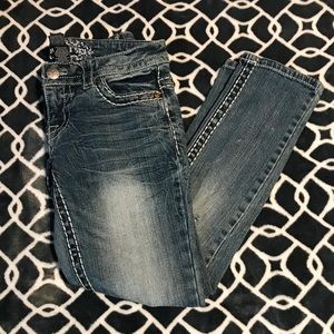 Paisley Sky Skinny Capri Jeans